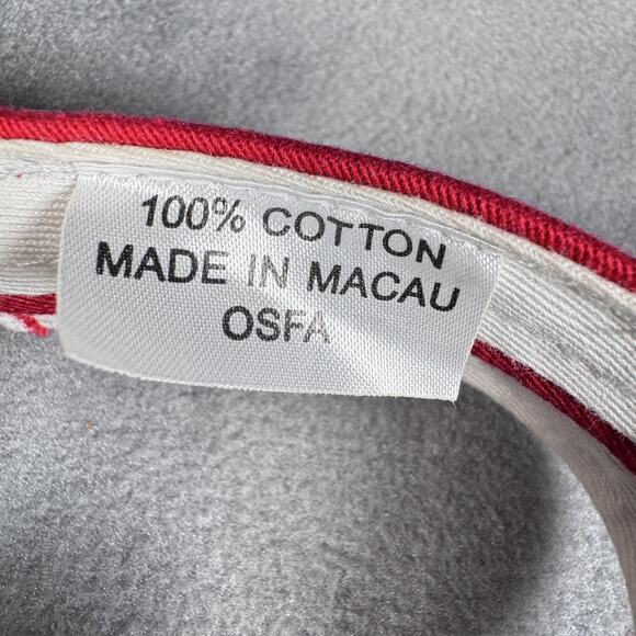 PING Hat Visor Strap Back Mens One Size Red Golf Sun Embroidered Pingman - Picture 10 of 11